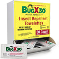 CoreTex Bug X 30 Mosquito, Tick & Insect Repellent Wipes - 50 Pack