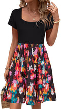 Summer Square Neck Sundress - Flattering Ruffle Pocket Dress
