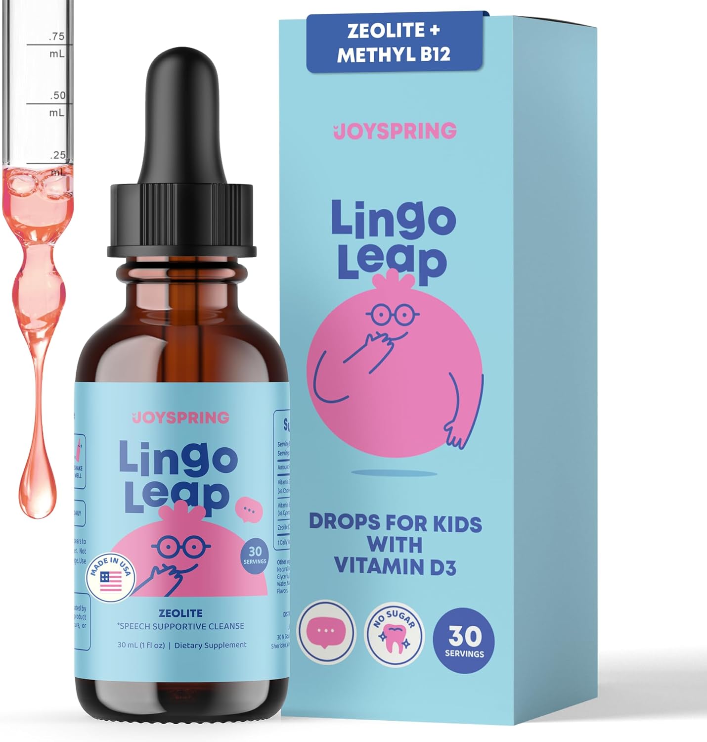 LingoLeap Liquid Kids Formula with Zeolite & Vitamins for Wellness