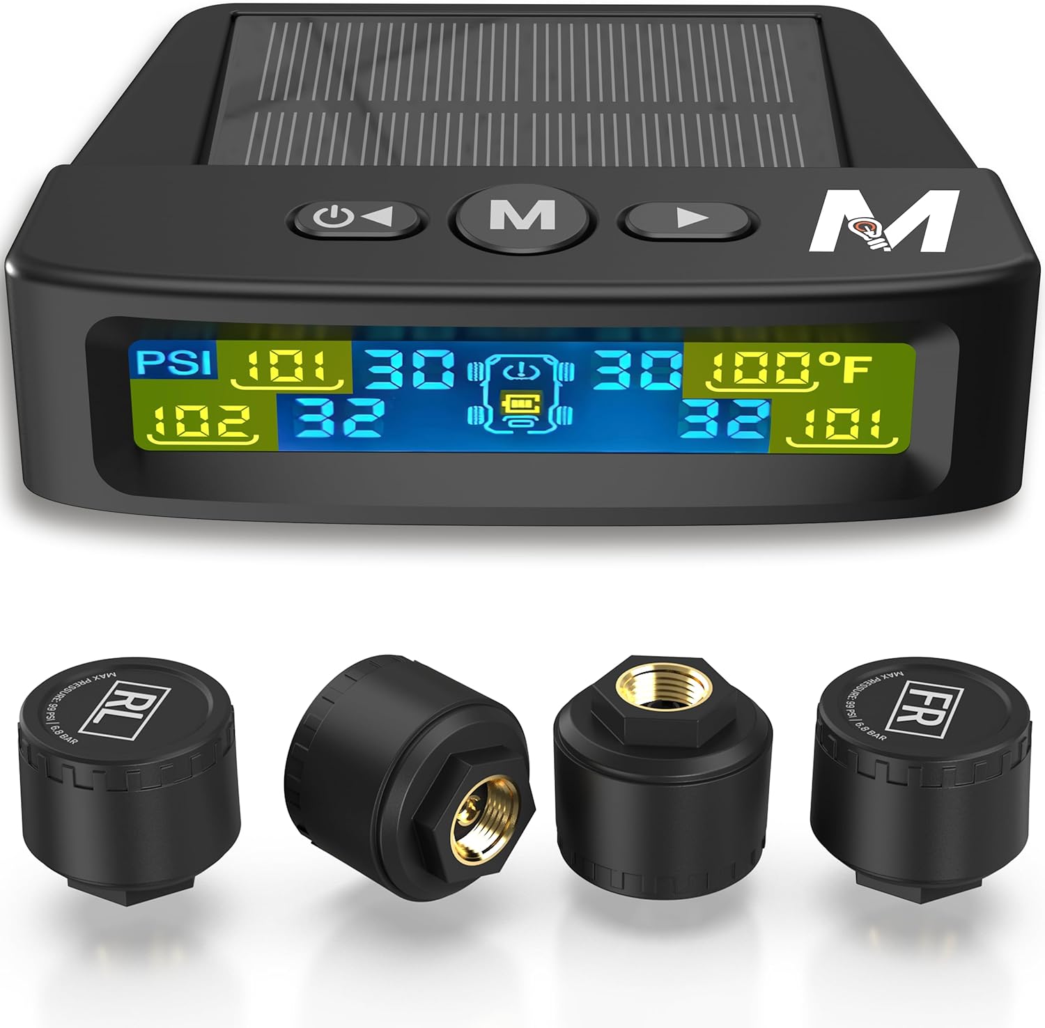 MARCALA TPMS Sensors Set of 4 for Safe Driving and Monitoring