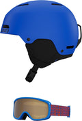 Giro Crue Combo Pack Ski Helmet with Matching Goggles - Youth Fit