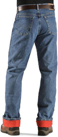Wrangler Rugged Wear Men's Woodland Thermal Jean - Warm Lined Comfort