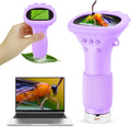 Kids Microscope 200x Zoom Portable STEM Kit - Purple