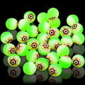 Glowing Halloween Eyeballs 100 Pcs 1.1 in Bouncy Balls - Bulk Party