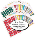 Alphabet Labels for File Folders A to Z Plus Mc - 3402 Stickers