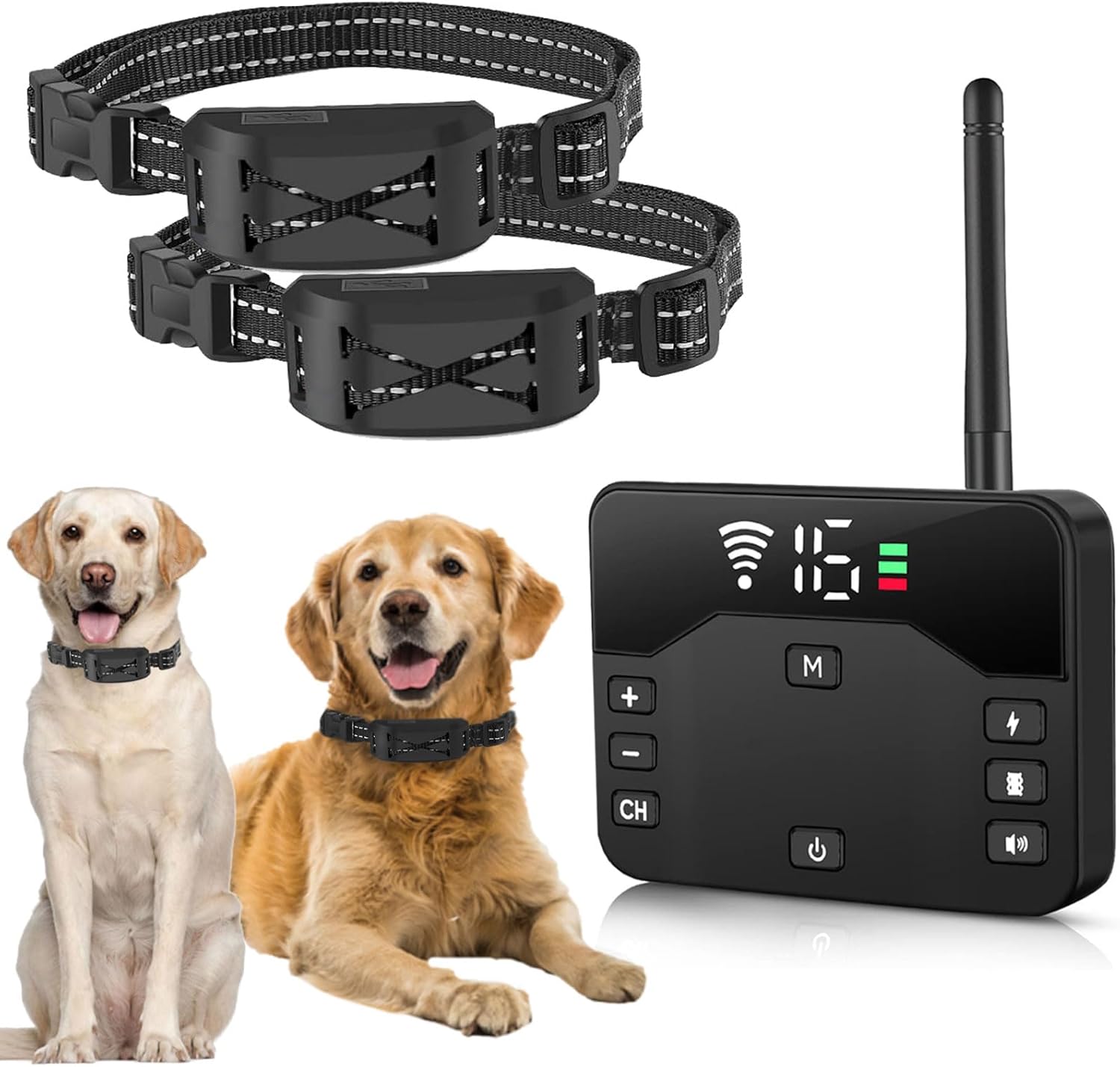 2 Dog Wireless Electric Fence - Waterproof Shock Collar