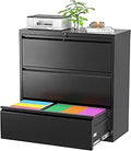 Superday Filing Cabinet Lateral File Cabinet 3 Drawer - Locking Metal