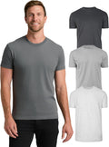 Mens Crew Neck T-Shirts Cotton Blend Short Sleeve - True-to-Size Fit