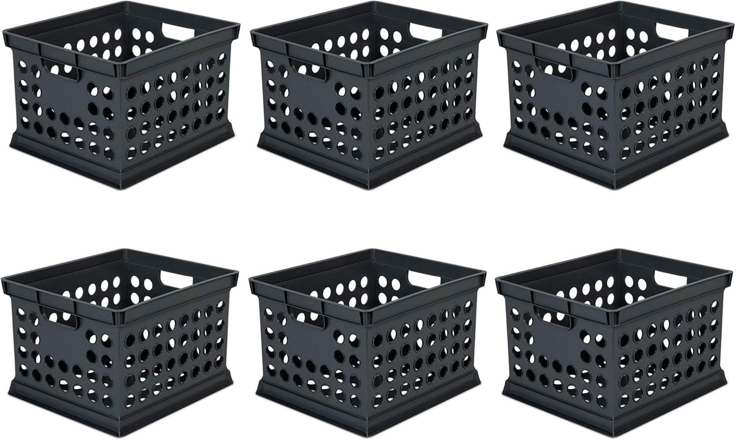 Sterilite Stackable Plastic Storage Crate Bin Organizer for Home