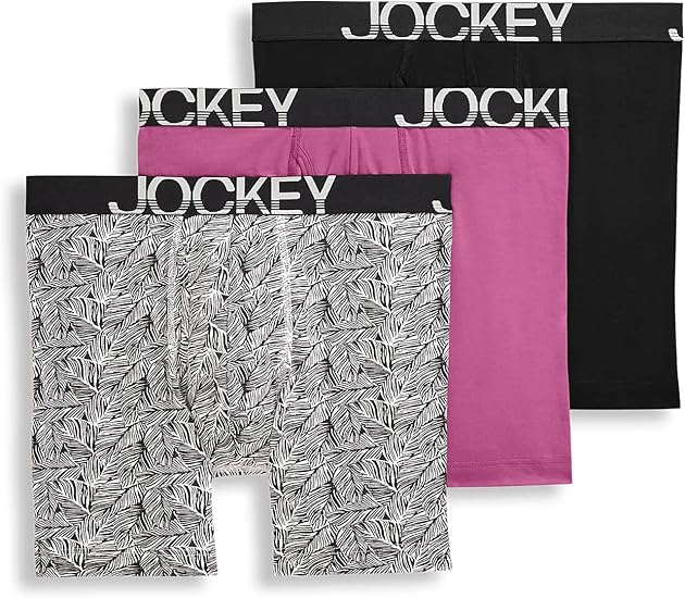 Jockey Men's Underwear ActiveStretch 7in Long Leg Boxer Briefs