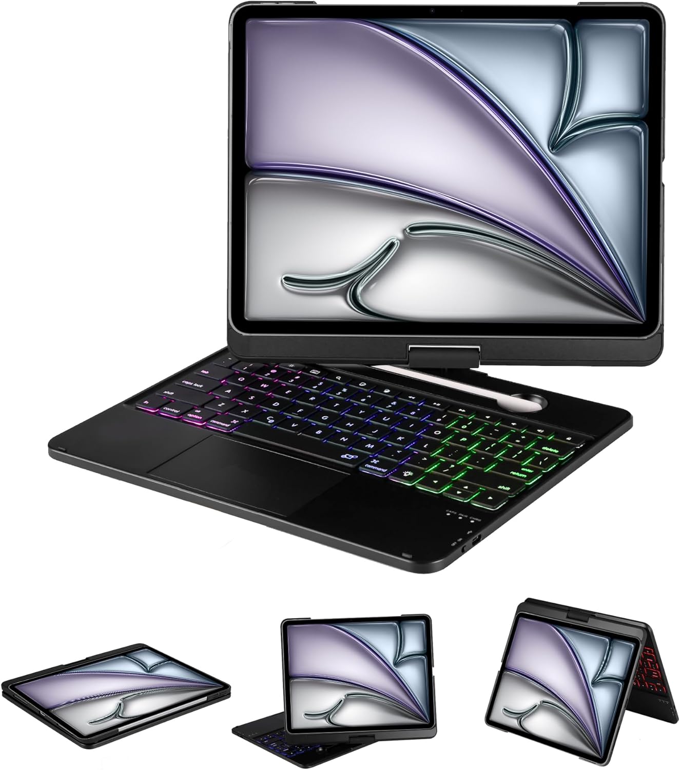 Keyboard Case for iPad Air 13 inch M3 2025&M2 2024 with Stand