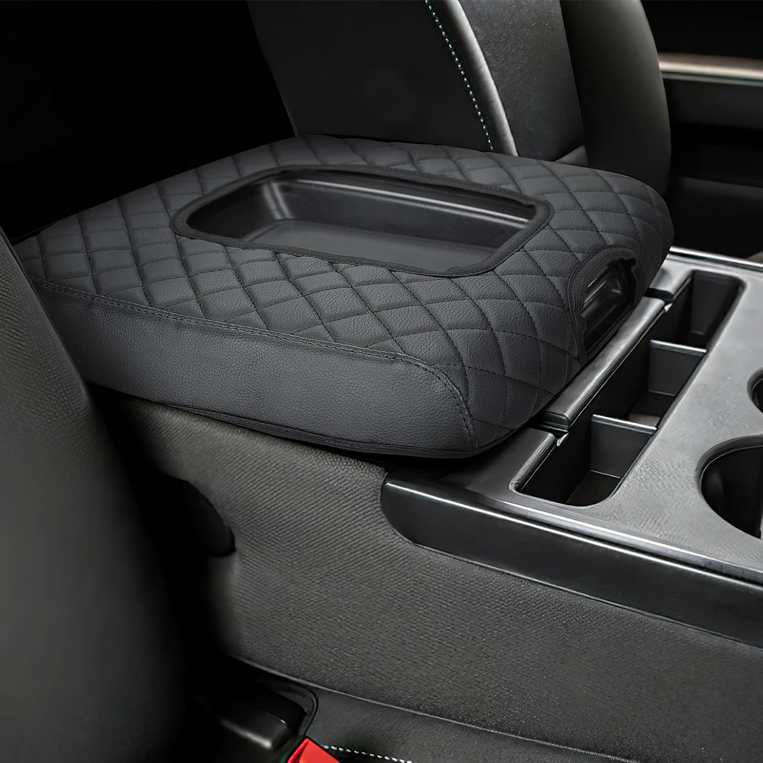 Durable JOYTUTUS Center Console Cover for Silverado Sierra 2014-2018
