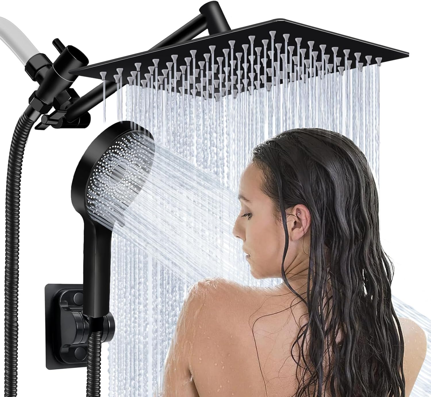 10 Inch Rain Shower Head with Handheld Spray Combo System