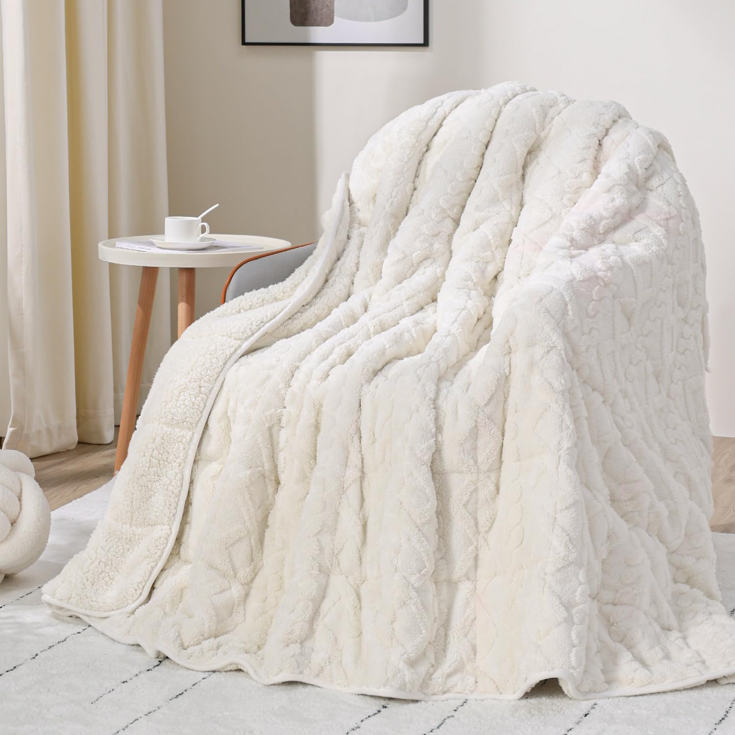 Drewin Weighted Blanket for Adults Queen Size 15 lbs Cozy Comfort