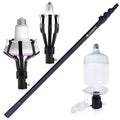 Extendable Light Bulb Changer Pole 12Ft Reach - Featherweight