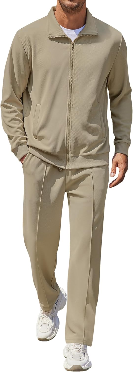 COOFANDY Men's Casual Sweatsuit for Stylish Athletic Wear