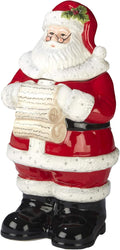 Holiday Wishes 3D Santa Cookie Jar - Festive 12.25 in Ceramic