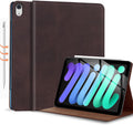 Gexmil Genuine Leather Case for iPad mini 7 and 6 - Slim Folio Stand