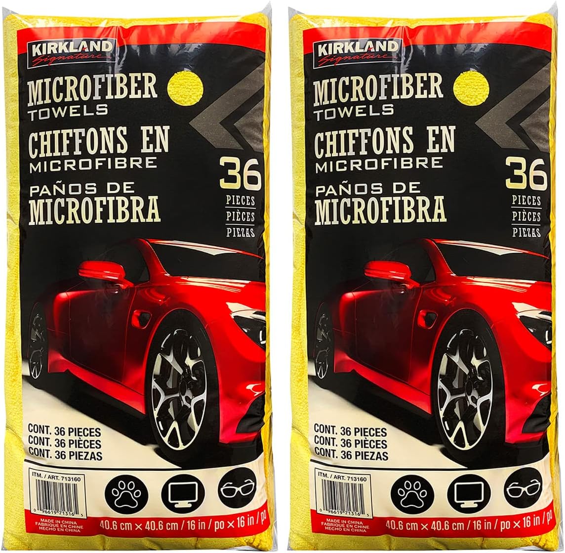 Kirkland Signature Ultra High Pile Microfiber Towels for Cleaning