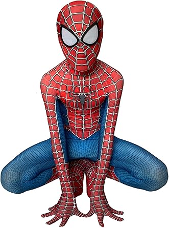 Adectrous Superhero Stretchy Jumpsuit Halloween Costume for Boys