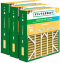20x25x6 MERV 11 Air Filter 3-Pack - Superior Pet & Allergy Defense