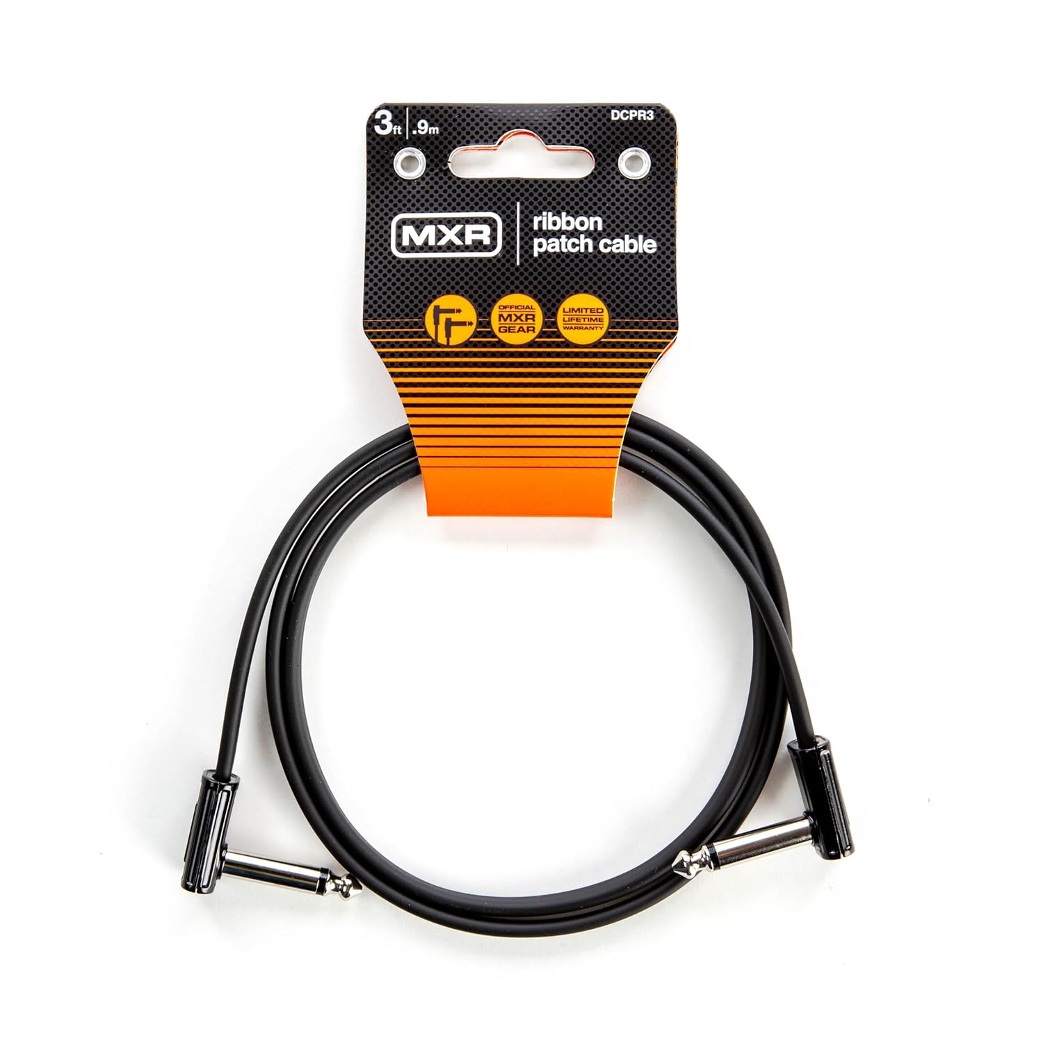 Durable 3ft Right Angle MXR Patch Cable by JIM DUNLOP