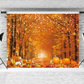 12x8FT Fall Photo Backdrop for Photography - Vibrant Autumn Scene