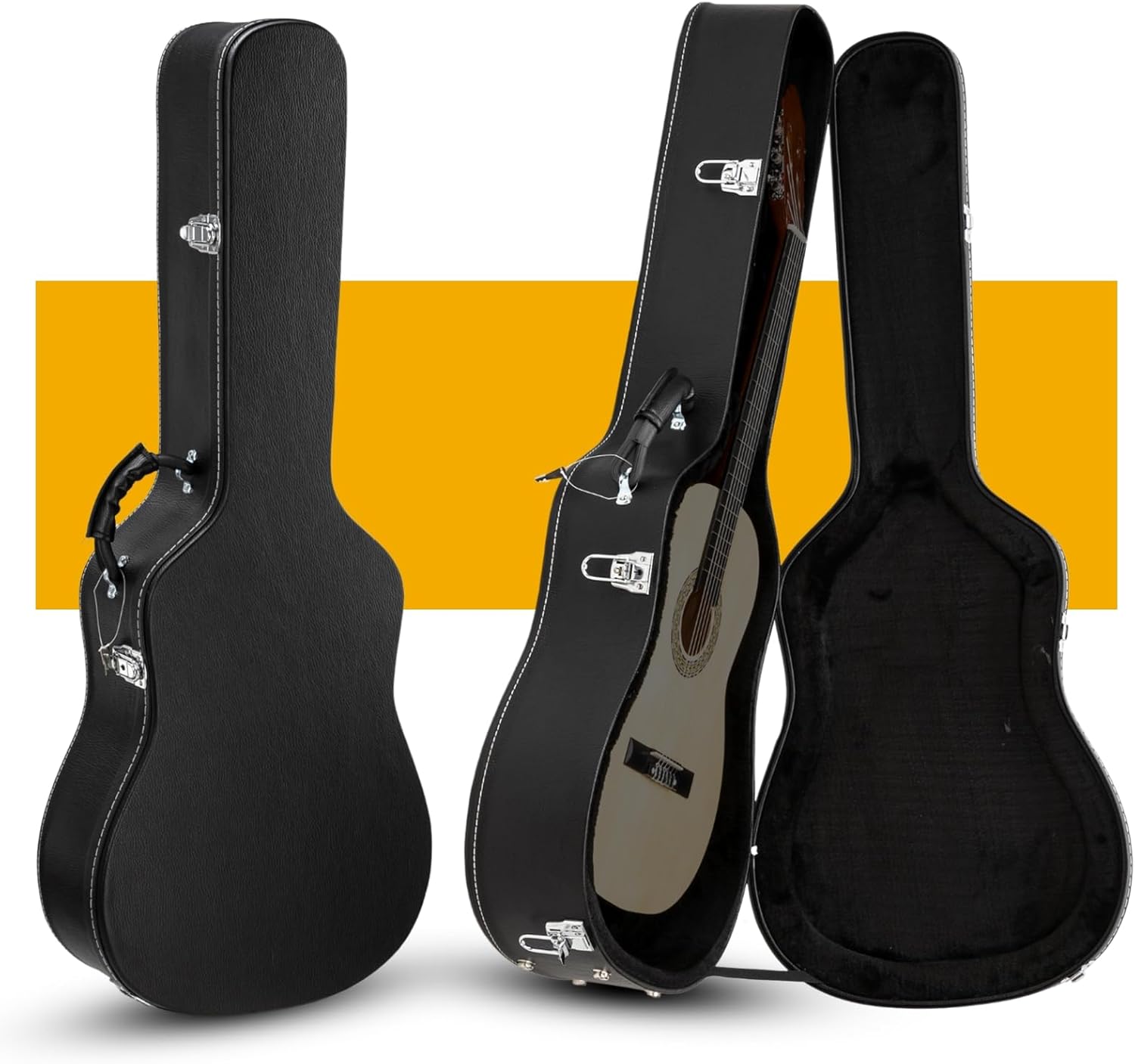 Ktaxon 41 Inch Acoustic Guitar Hard Case for Safe Transport
