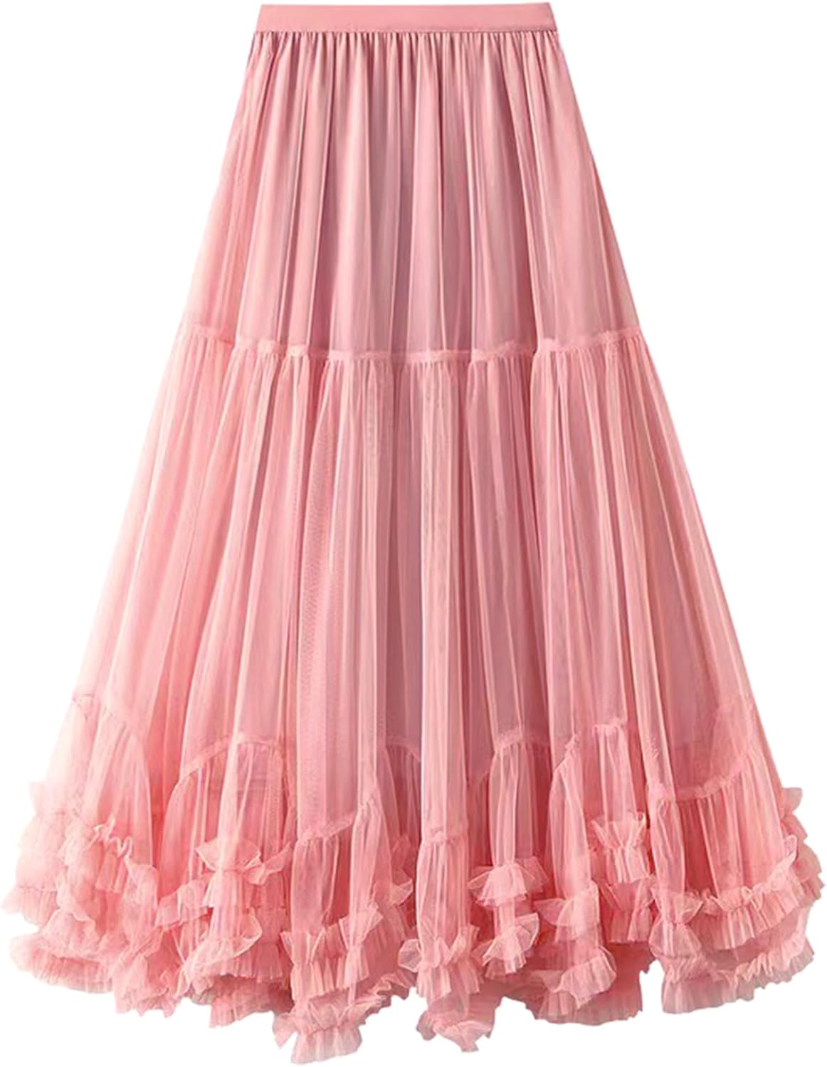 Maxi Tulle Skirts for Women - High Waisted A Line Fairy Style