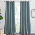 NICETOWN Blackout Curtains Greyish Blue 55 x 108 in - Noise Reducing