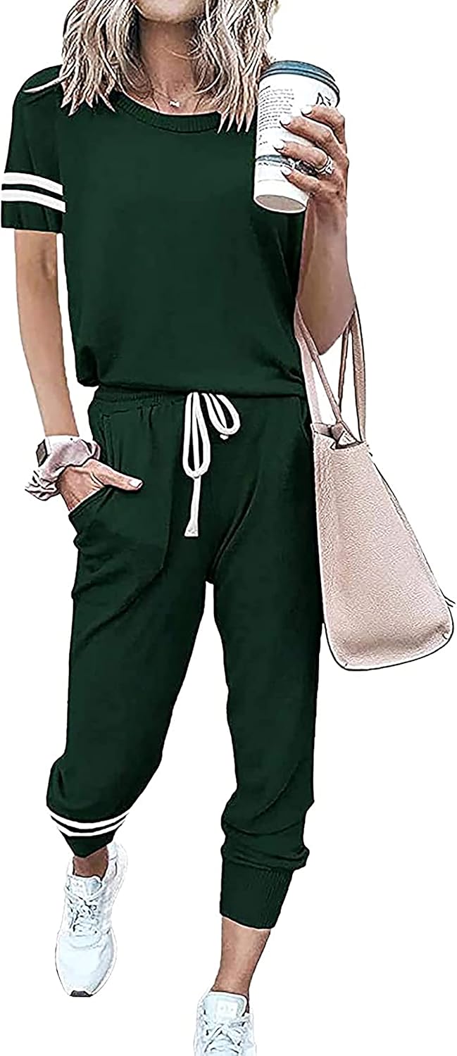 PRETTYGARDEN Women Summer Two Piece Outfits for Casual Comfort