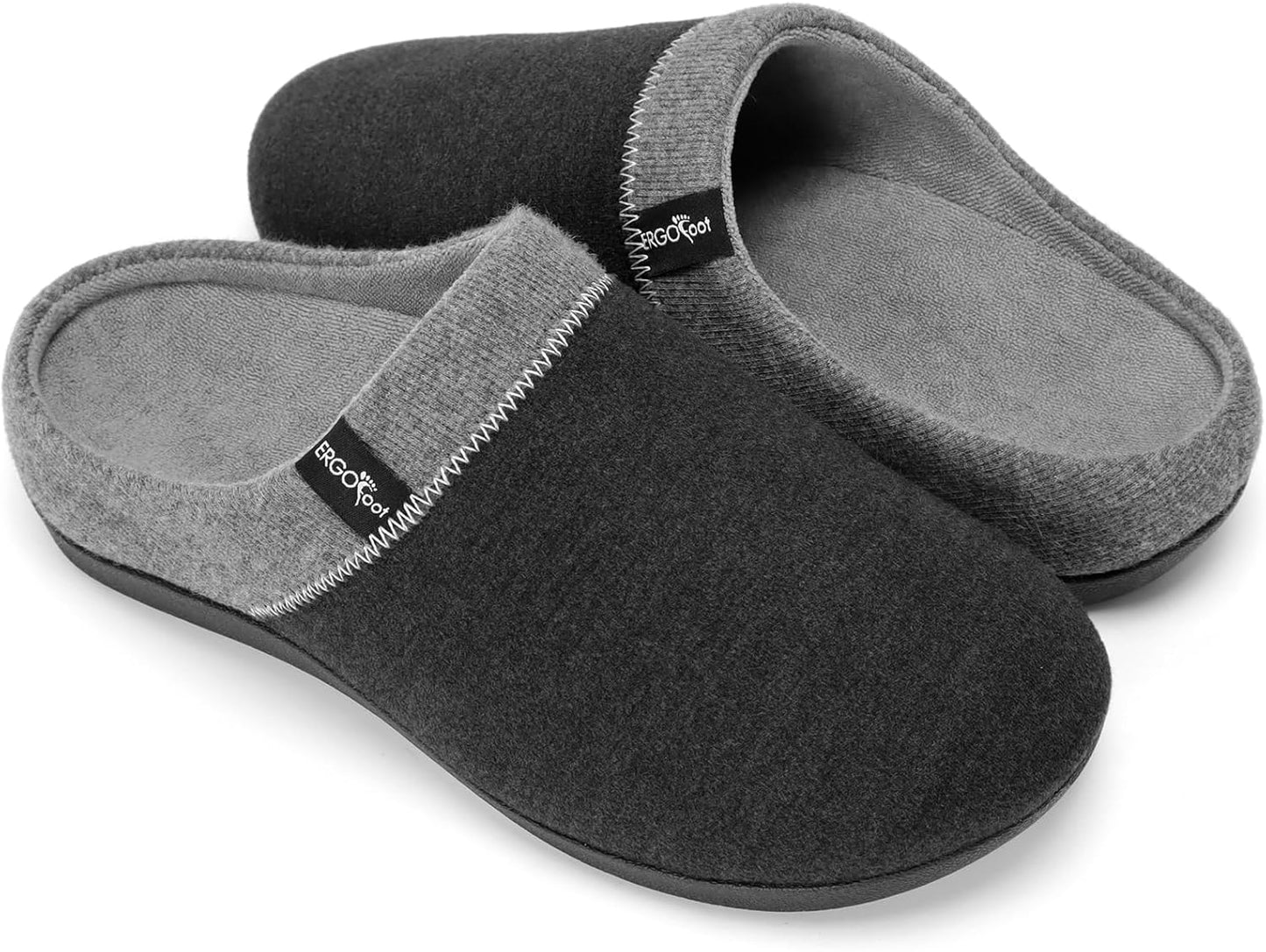 ERGOfoot Orthotic Slippers for Plantar Fasciitis Relief and Comfort