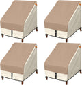 Porch Shield Patio Chair Covers - Waterproof Deep Seat 4 Pack