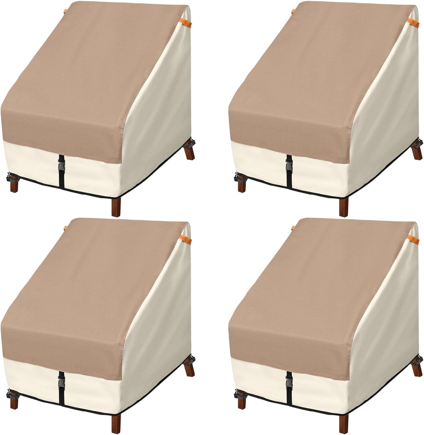 Porch Shield Waterproof Outdoor Lounge Chair Covers 4 Pack