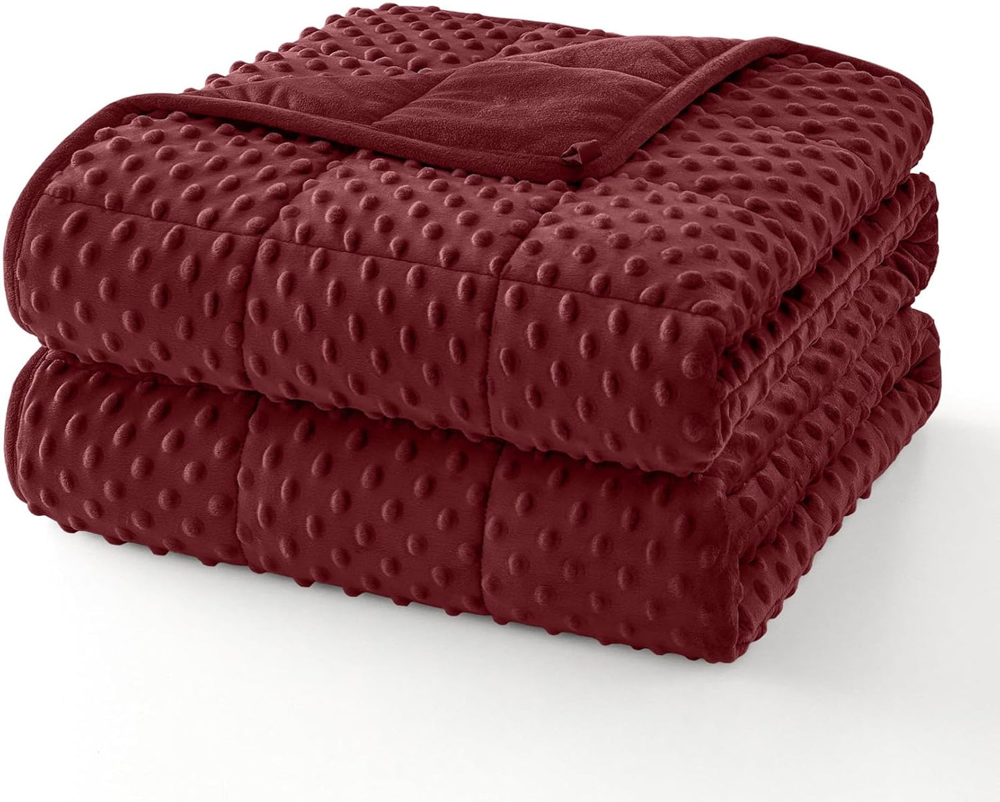 Topcee Weighted Blanket for Adults - Cozy Minky Dots Design