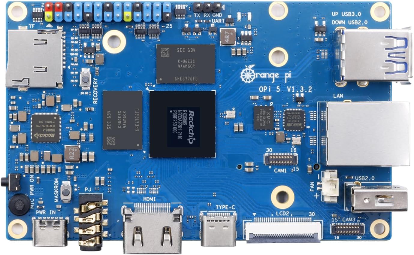 Rockchip RK3588S 8 Core 64 Bit Single Board Computer for Developers