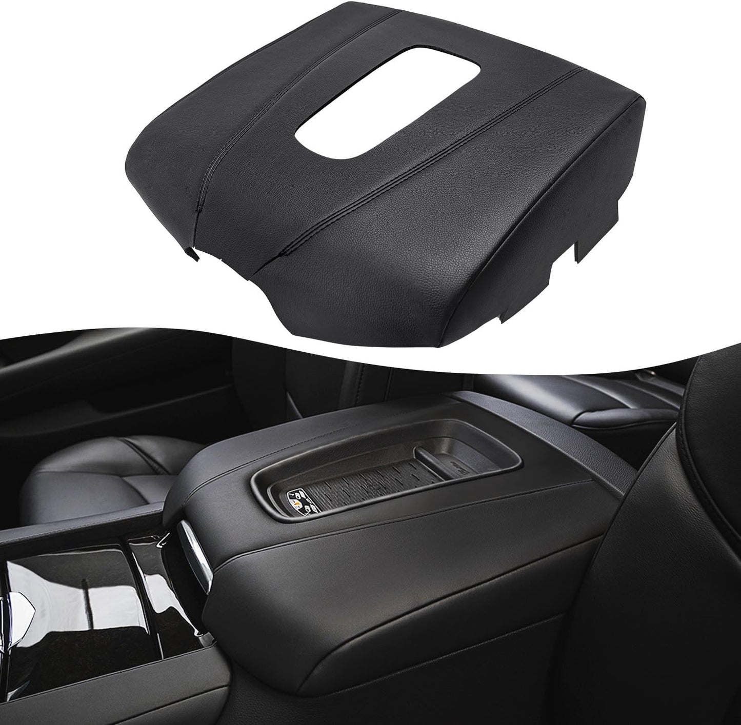 KBH Car Center Console Armrest Cover for Cadillac Escalade 2015-2020