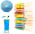 Colorful Mini Umbrella Toothpicks - Tropical Party Decor
