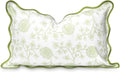 Hofdeco Premium Coastal Scalloped Lumbar Pillow Cover 12x20 - Weather