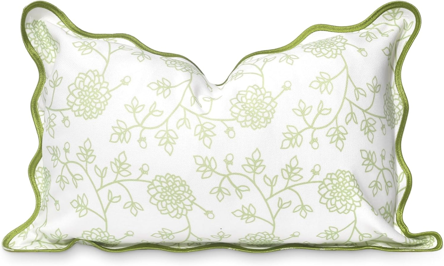 Hofdeco Premium Coastal Lumbar Pillow Cover for Indoor Outdoor