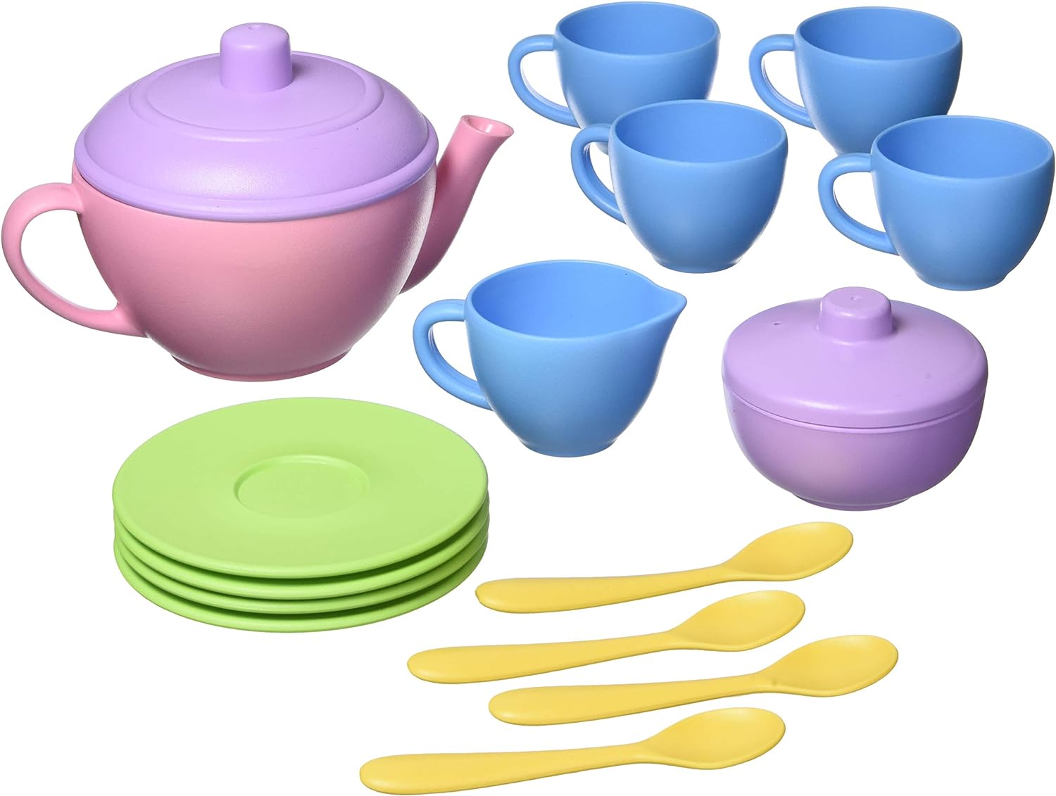 Green Toys Pink Tea Set: Eco-Friendly Pretend Play Set