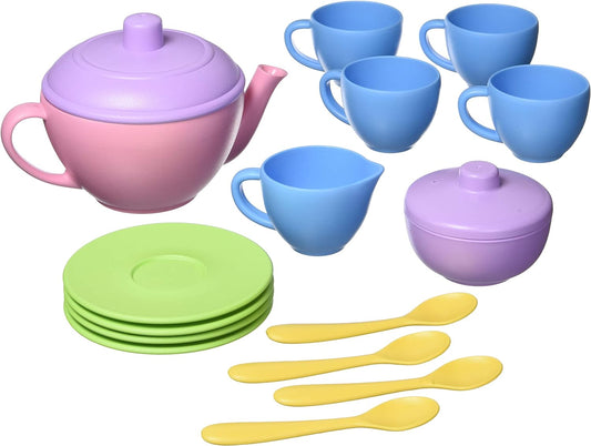 Green Toys Pink Tea Set: Eco-Friendly Pretend Play Set