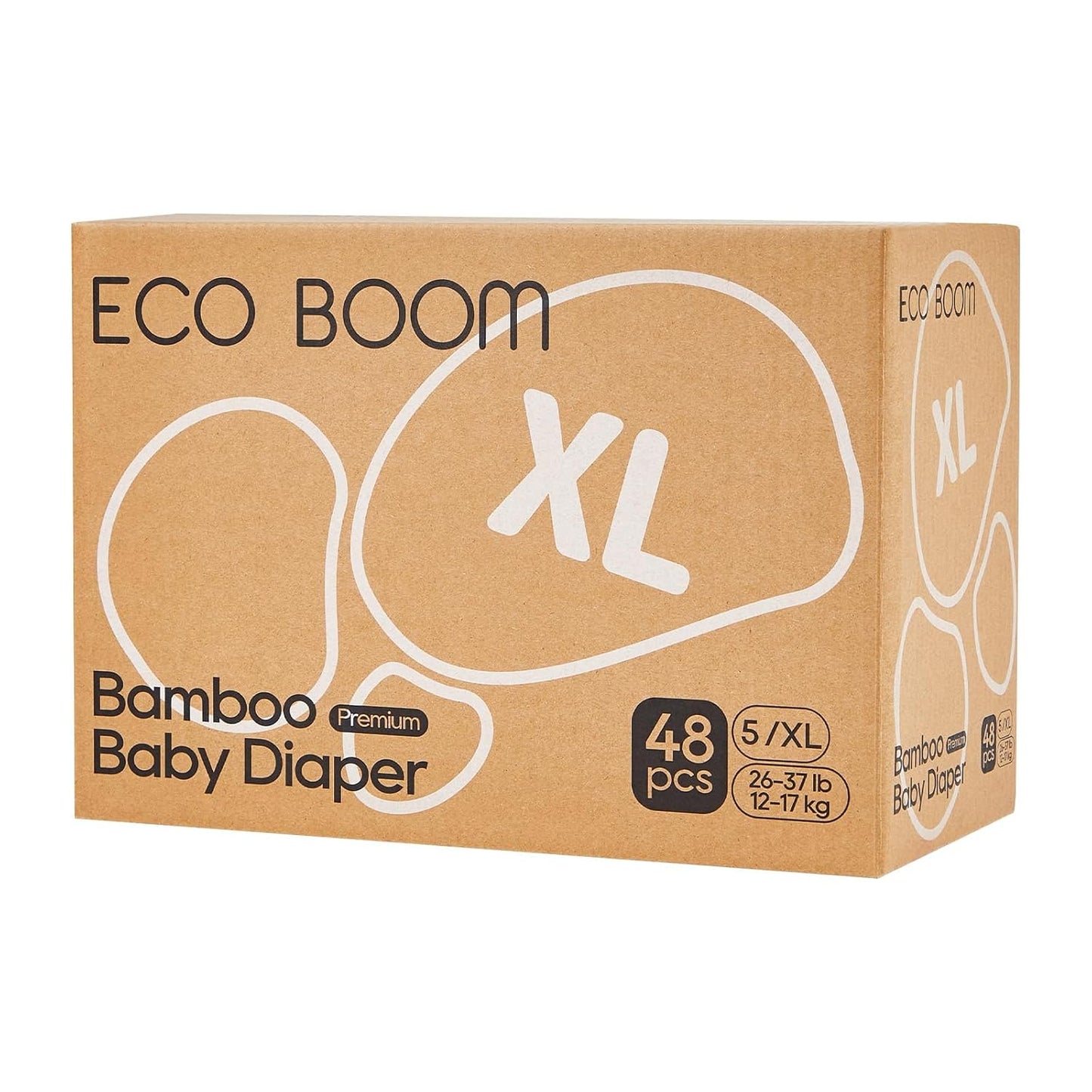 ECO BOOM Diapers - Natural Soft Disposable Nappies for Infants