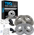 TRQ Front and Rear Brake Pad & Rotor Kit Brake Pads Brake Rotor