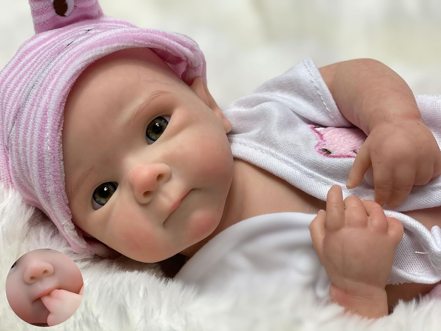 12 inch Full Silicone Baby Doll for Realistic Play and Cuddling