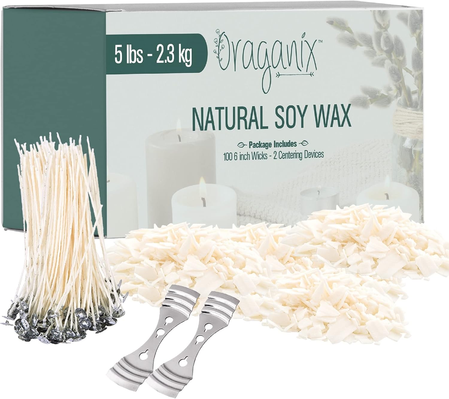 Oraganix 5 lb Candle Wax for Clean Burning Candle Making