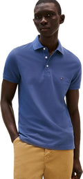 Men's Slim Fit Polo Shirt with Organic Pique Cotton - Stretch Comfort