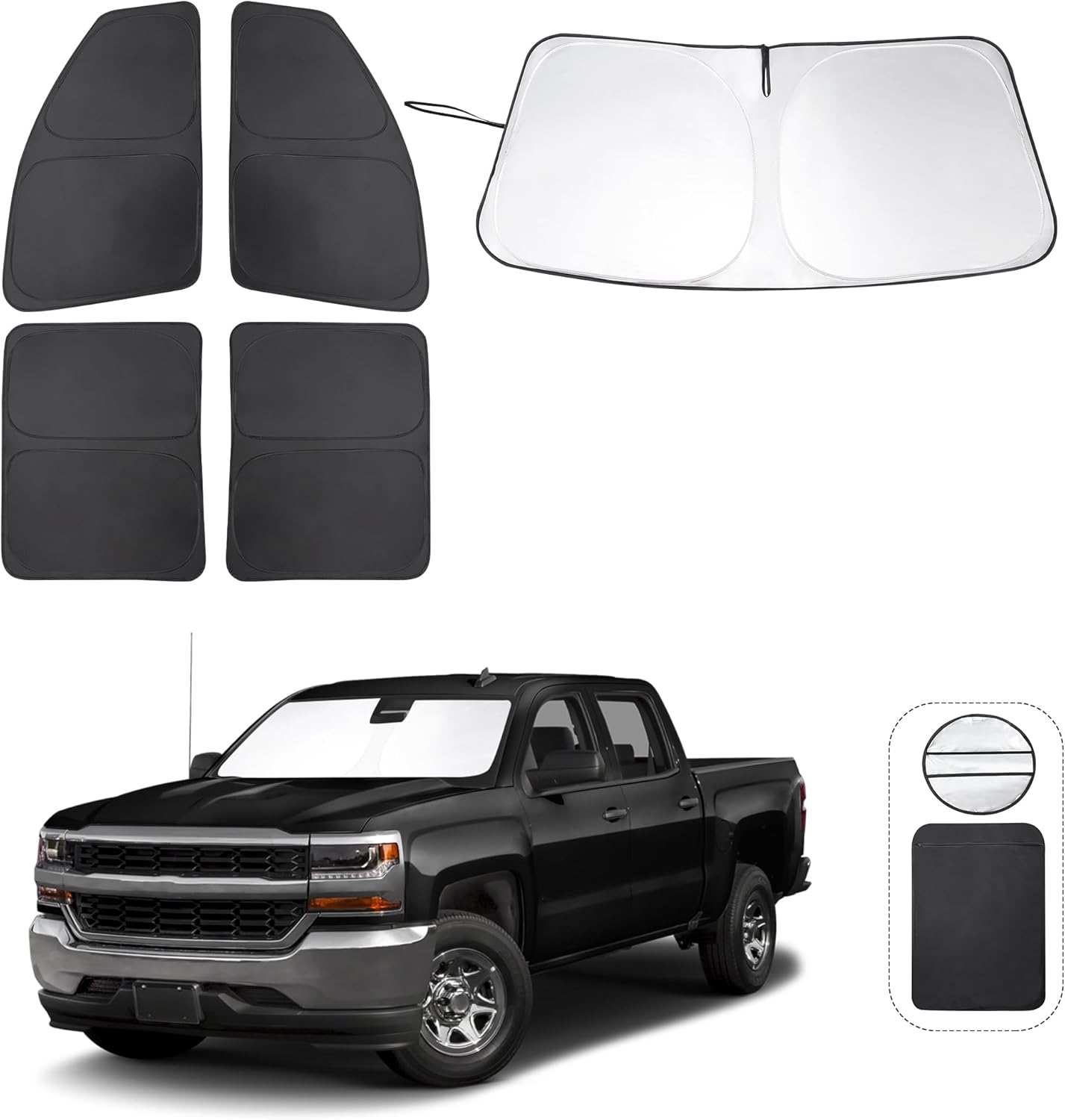 Custom Fit Window Shades for Chevrolet Silverado 2014-2019