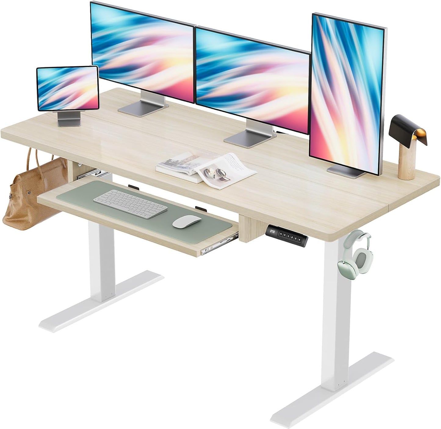 Marsail Electric Standing Desk: Height-Adjustable & Quiet Lift