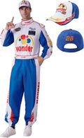 Race Car Driver Costume Jumpsuit with Embroidered Hat Maxim